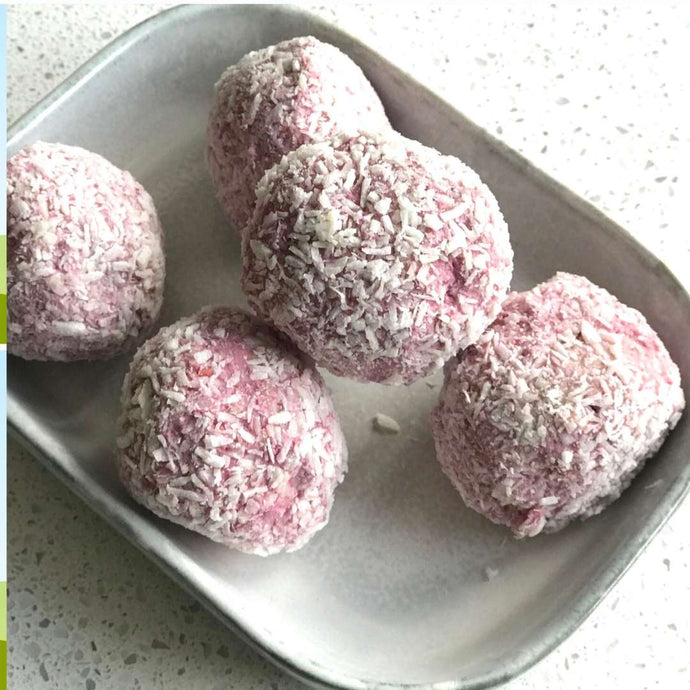Raspberry & Coconut "Snowballs"